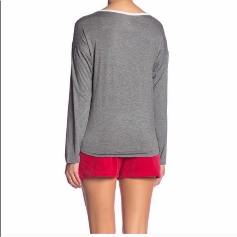 NWT Juicy Couture PJ Set Christmas Pajamas in Red Gray  🩵Price is Firm🩵 - Picture 9 of 11